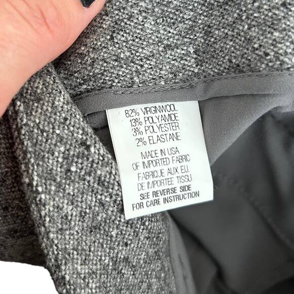 Theory Gray Virgin Wool Dress Pants Sz 2 - Picture 3 of 7
